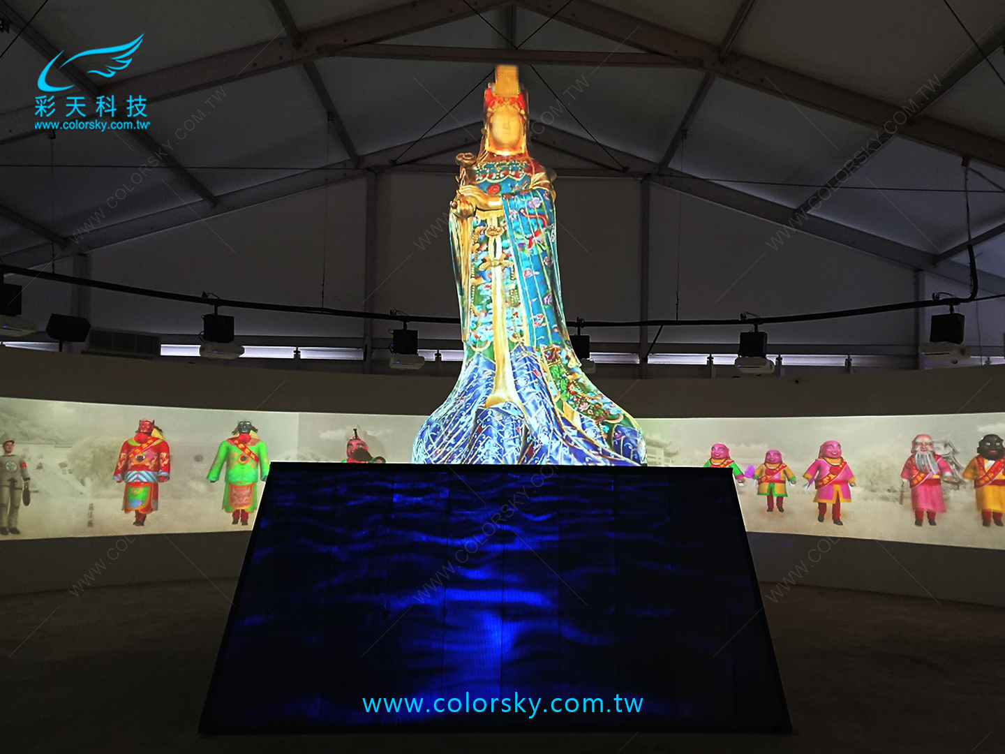 媽祖聖像光雕投影