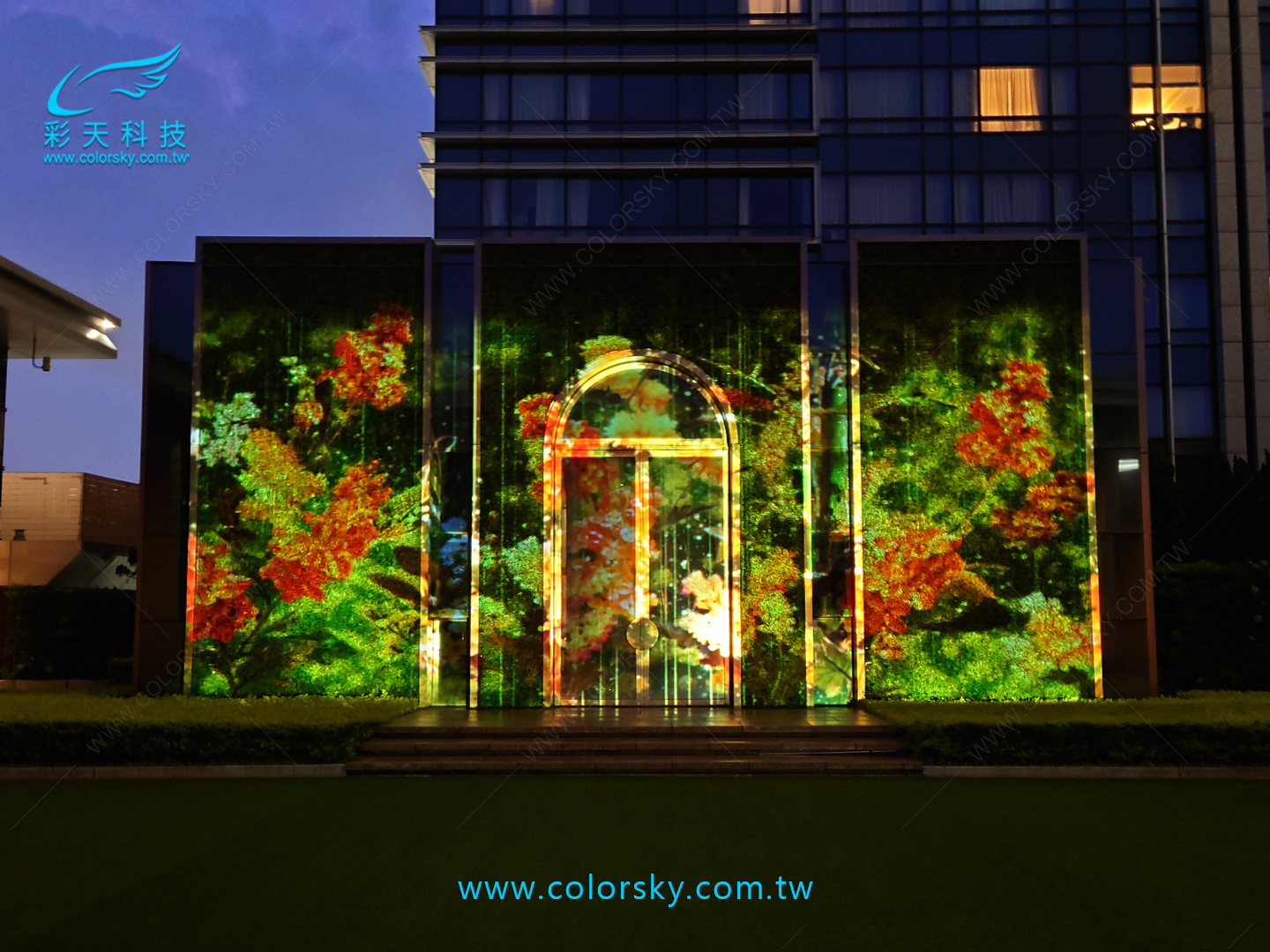 婚禮建築光雕投影